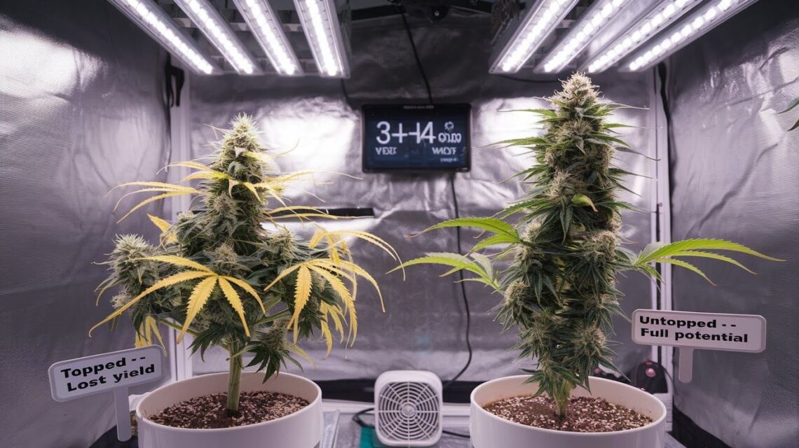 Topped Plant vs Non-Topped: Which Yields More Buds? - WeedInsight