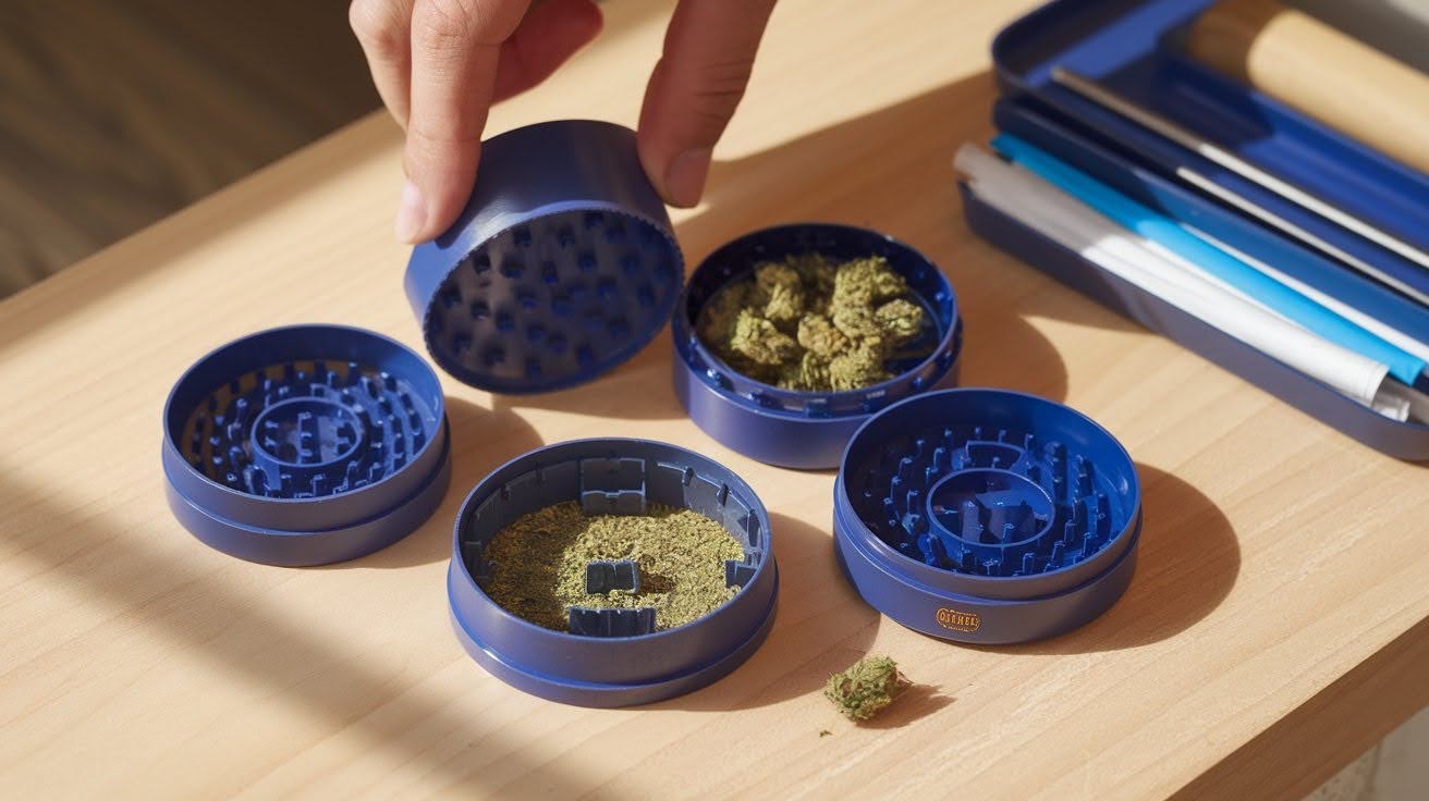 Four-Piece Three-Chamber Grinders