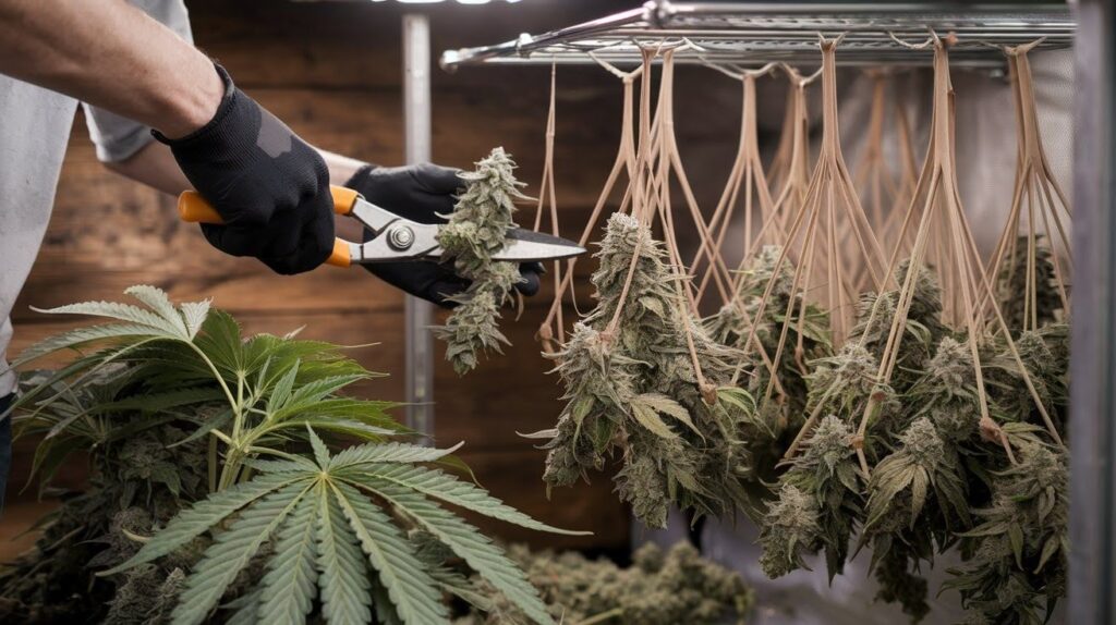 Why cannabis plants are trimmed after harvest