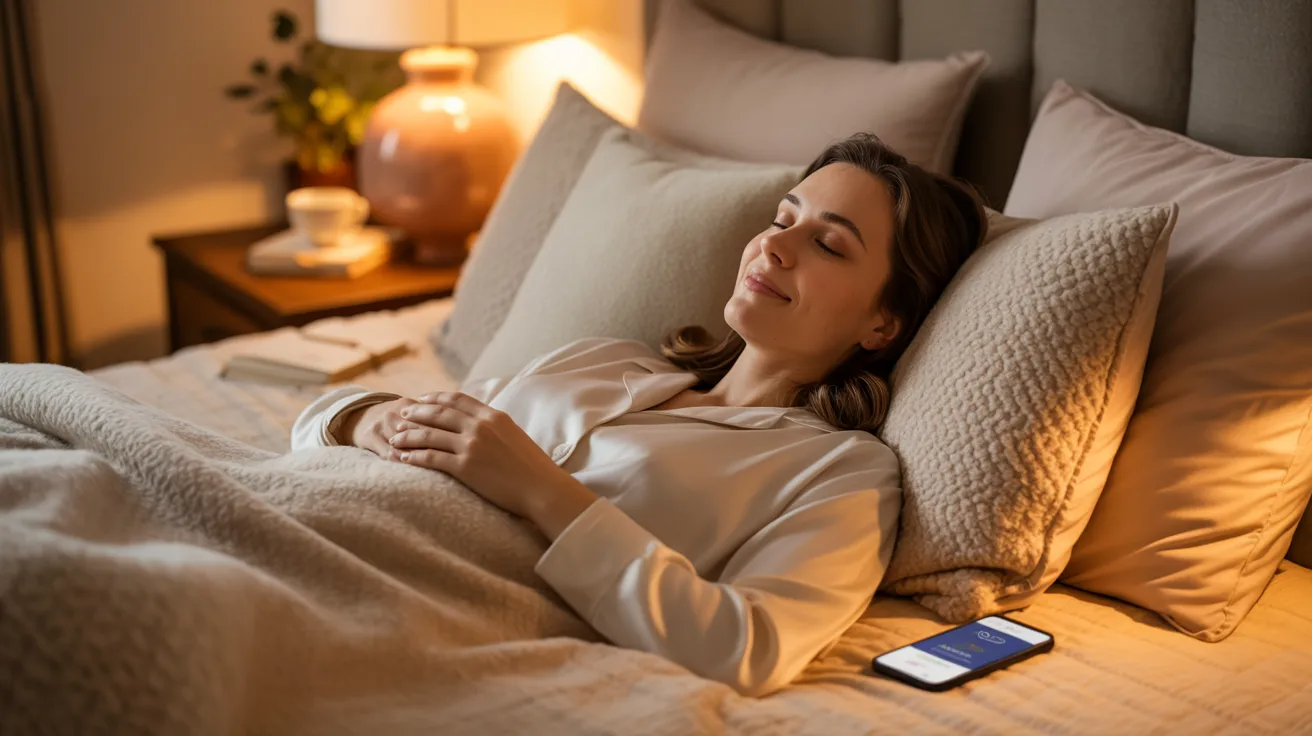 Person resting in bed to recover energy and improve sleep after a weed hangover.
